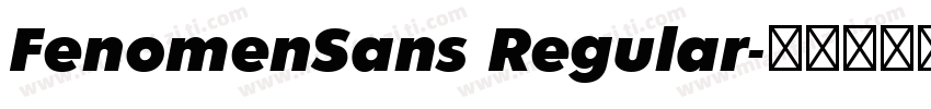 FenomenSans Regular字体转换
